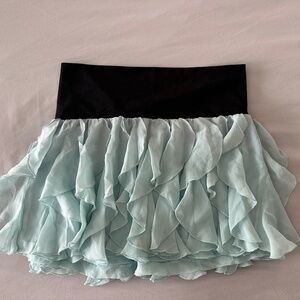 Bebe Vintage Baby Blue Mini Skirt